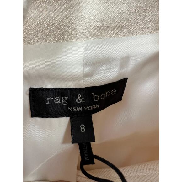 rag & bone Slade Button Front Vest Dress Ivory Women's Size 8 NWT - Picture 7 of 16